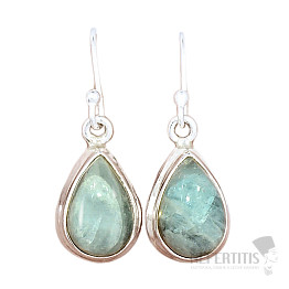 Akvamarín náušnice stříbro Ag 925 E711