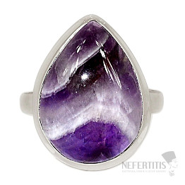 Amethyst chevron ring silver Ag 925 R713