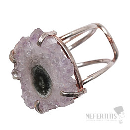 Be Beautiful Amethyst Stalaktitschliff Ring 73
