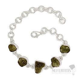 Vltavín bracelet silver Ag 925 B73