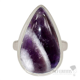 Amethyst chevron ring silver Ag 925 R738