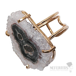 Be Beautiful Amethyst Stalaktitschliff Ring 74