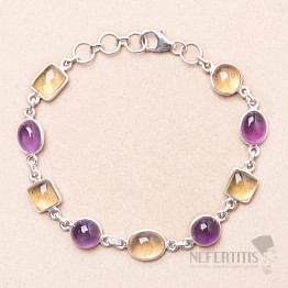 Amethyst bracelet silver Ag 925 74935