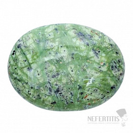 Serpentin zelený masážní hmatka ovál 6 cm
