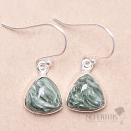 Serafinit-Ohrringe Silber Ag 925 E779