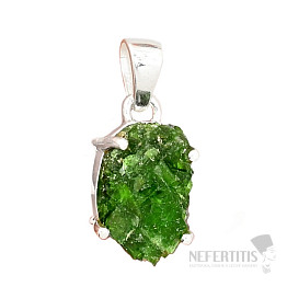 Chrome diopside pendant silver Ag 925 P783