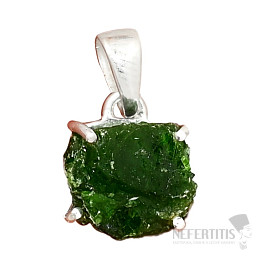 Chrome diopside pendant silver Ag 925 P789