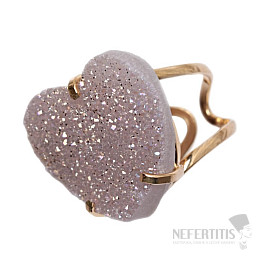 Be Beautiful Achat Herz Aqua Aura Ring 79