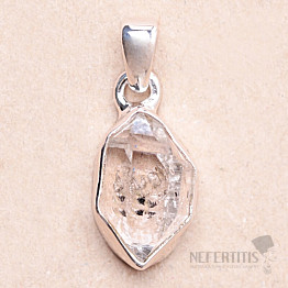 Herkimer diamant přívěsek stříbro Ag 925 LOT79