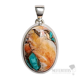 Stacheliger Austernschalen-Anhänger Silber Ag 925 P790