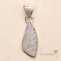 Meteorite Muonionalusta pendant silver Ag 925 P796