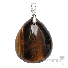 Tigeraugen-Anhänger, Silber Ag 925, Nr. 8