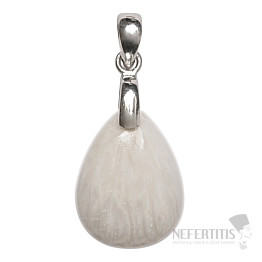 Skolecit biely prívesok striebro Ag 925 č. 8