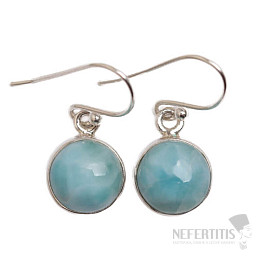 Larimar náušnice striebro Ag 925 E8