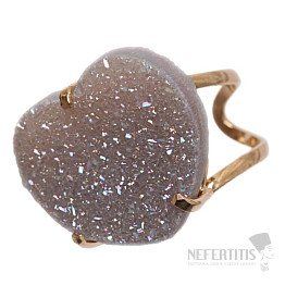 Be Beautiful Achat Herz Aqua Aura Ring 80