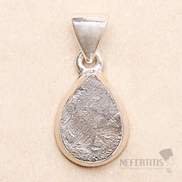 Meteorit Muonionalusta Anhänger Silber Ag 925 P804