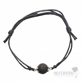 Modisches String-Armband mit einer Lavastein-Perle