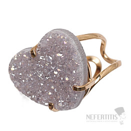 Be Beautiful Achat Herz Aqua Aura Ring 81