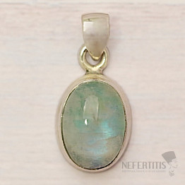 Moonstone blue pendant silver Ag 925 81572
