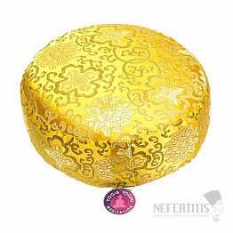 Meditační polštář zlatá barva Lotos