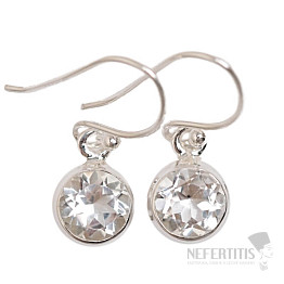 Cut crystal earrings silver Ag 925 E821