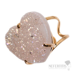 Be Beautiful Achat Herz Aqua Aura Ring 83