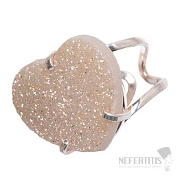 Be Beautiful Achat Herz Aqua Aura Ring 84