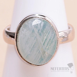 Mondstein Regenbogen grün Ring Silber Ag 925 84703