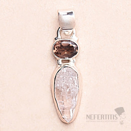 Herkimer diamant přívěsek stříbro Ag 925 85181