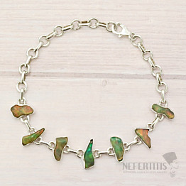 Äthiopischer Opal Roharmband Silber Ag 925 B86