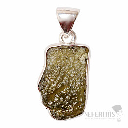 Moldavite pendant silver Ag 925 P861
