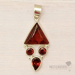 Jantar přívěsek stříbro Ag 925 86342