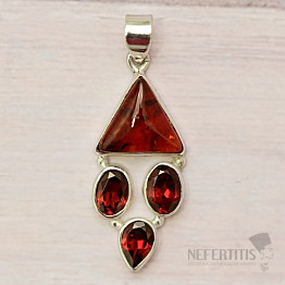 Amber pendant silver Ag 925 86351