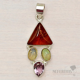 Amber pendant silver Ag 925 86353