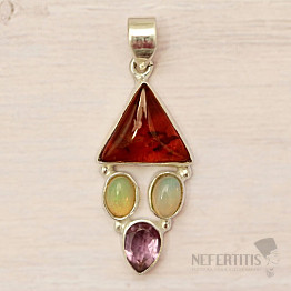 Jantar přívěsek stříbro Ag 925 86430