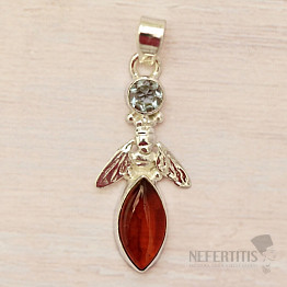 Jantár prívesok striebro Ag 925 86434