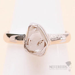 Herkimer diamant prsteň striebro Ag 925 LOT87