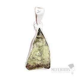 Moldavite pendant silver Ag 925 P873