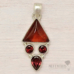 Jantár prívesok striebro Ag 925 87426