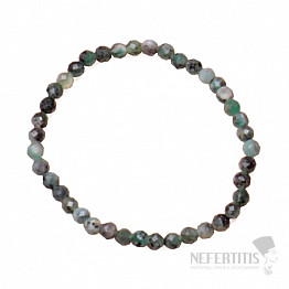 Smaragdarmband mit geschliffenen Perlen 4 mm