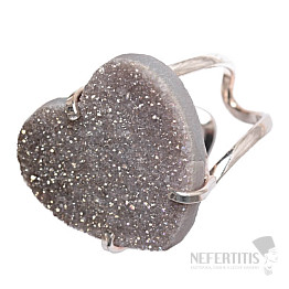 Be Beautiful Achat Herz Aqua Aura Ring 88