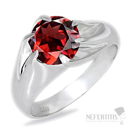 Granát prsten stříbro Ag 925 R5082G