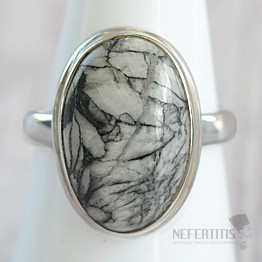 Pinolith-Ring Silber Ag 925 R88