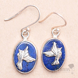 Lapis Lazuli náušnice stříbro Ag 925 88095