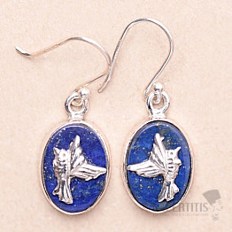Lapis Lazuli náušnice stříbro Ag 925 88106