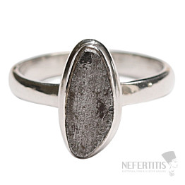 Meteorite Muonionalusta ring silver Ag 925 R889