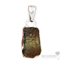 Moldavite pendant silver Ag 925 P895