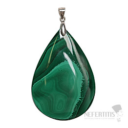 Malachit-Anhänger, Silber Ag 925 Nr. 9