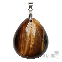 Tigeraugen-Anhänger, Silber Ag 925, Nr. 9