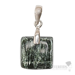 Seraphinite rhodium-plated pendant silver Ag 925 no. 9